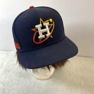 Houston Astros MLB New Era Fitted Cap Size 7 5/8 Space City‎ Stitched Cap
